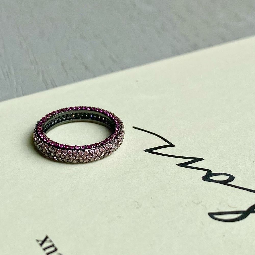 Black Diamond CZ Band Ring